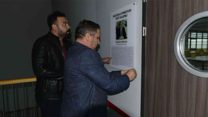 Rektör Özölçer, öğretim üyesinin vefatının birinci yıldönümü anma törenine katıldı