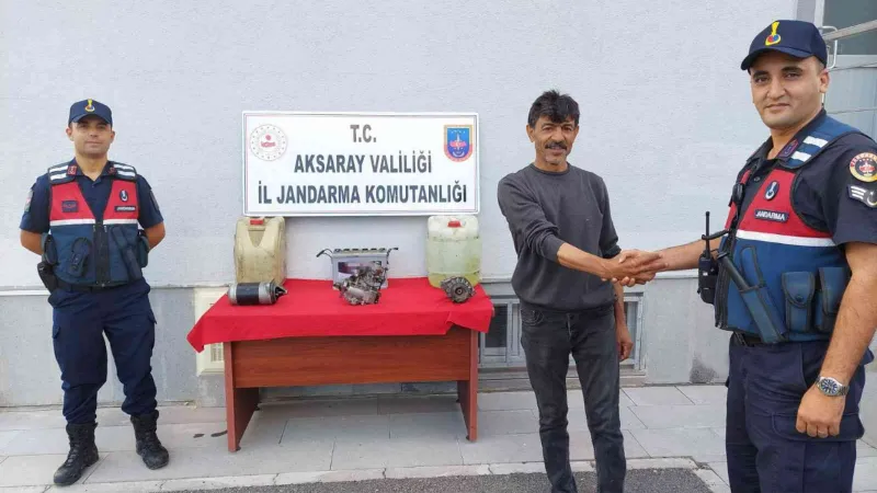 Tarladan malzeme çalan hırsız JASAT’tan kaçamadı