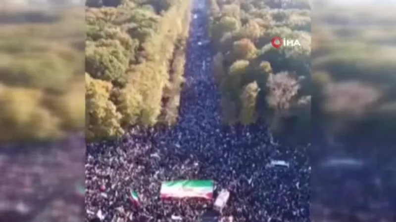 Berlin’de İran rejimine karşı protesto