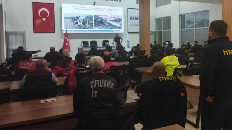 Yalova’da kazalarda olay yeri eğitimi verildi