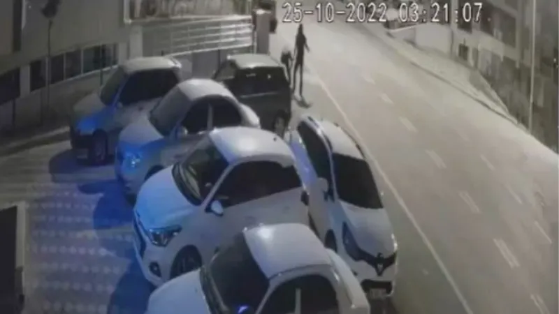 Başkentteki kablo hırsızları kamerada