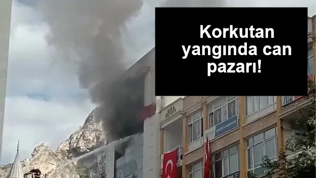 Korkutan yangında can pazarı! 5 çalışan alevlerin arasında mahsur kaldı