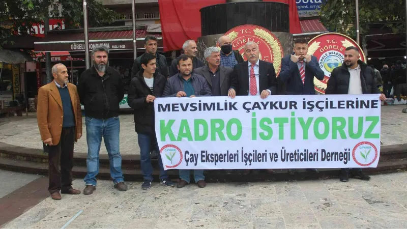 İşçiler ÇAYKUR’dan ’Kuş dili’ ile kadro istediler