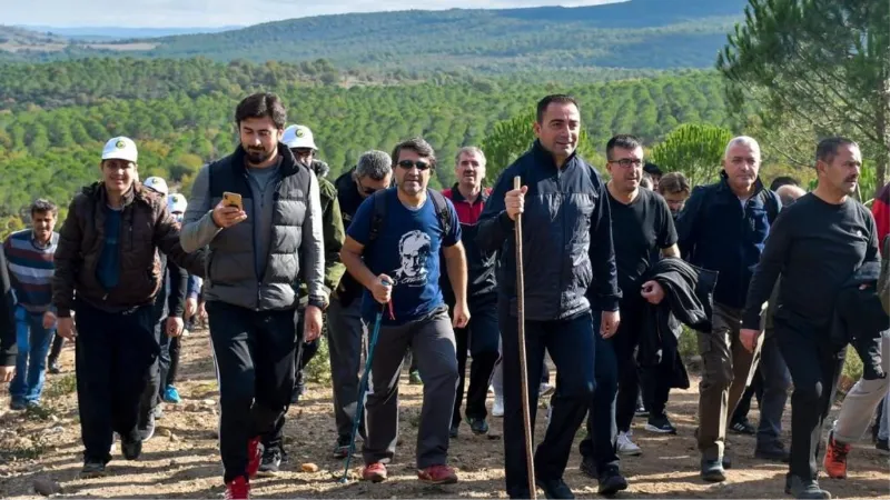 Biga’da Cumhuriyet Doğa Yürüyüşü yapıldı