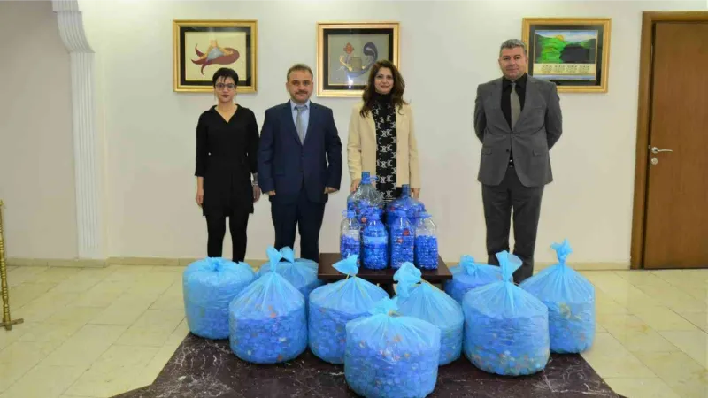 “Sıfır Atık” projesine plastik kapak desteği