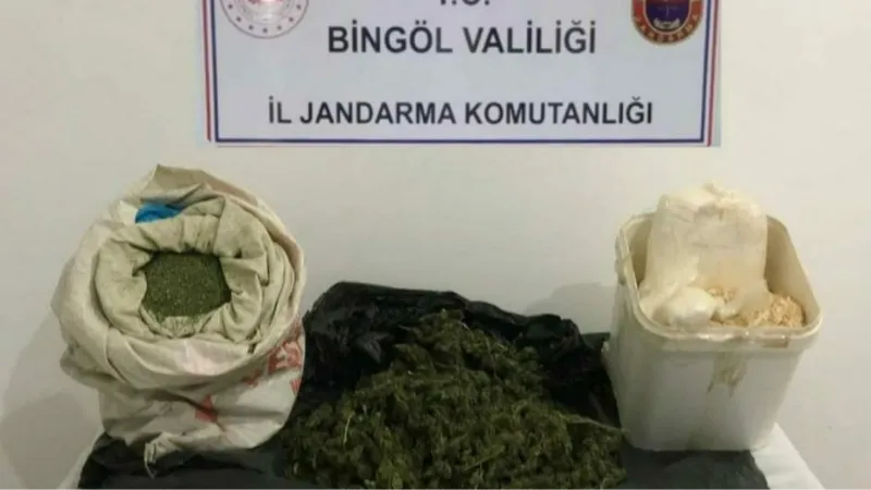 Bingöl’de 9 kilo esrar ele geçirildi