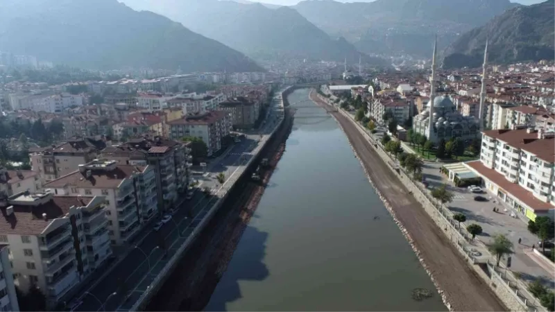 Yeşilırmak’ı cazibe merkezine dönüştürecek proje havadan görüntülendi