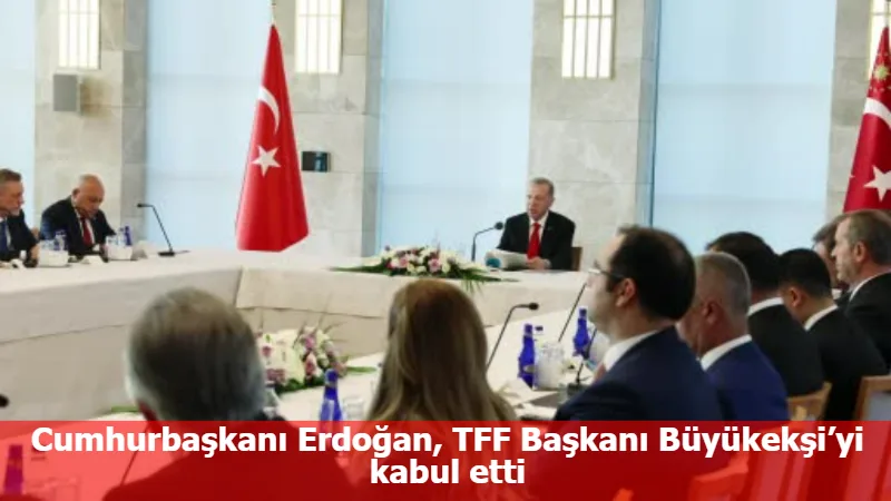 Cumhurbaşkanı Erdoğan, TFF Başkanı Büyükekşi’yi kabul etti