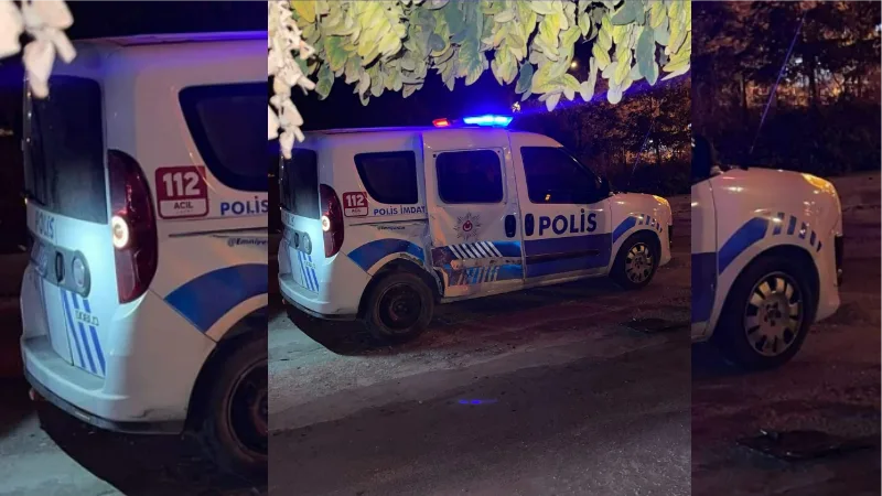 Polis ekip aracı ile otomobil çarpıştı: 3 yaralı