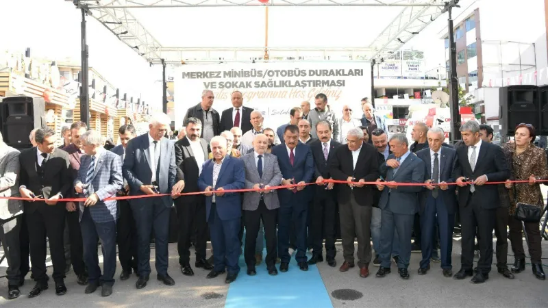 Malatya merkez minibüs ve otobüs duraklarının açılışı gerçekleştirildi