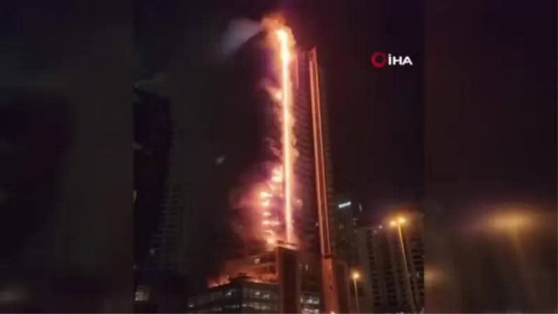 Dubai’de 35 katlı binada yangın