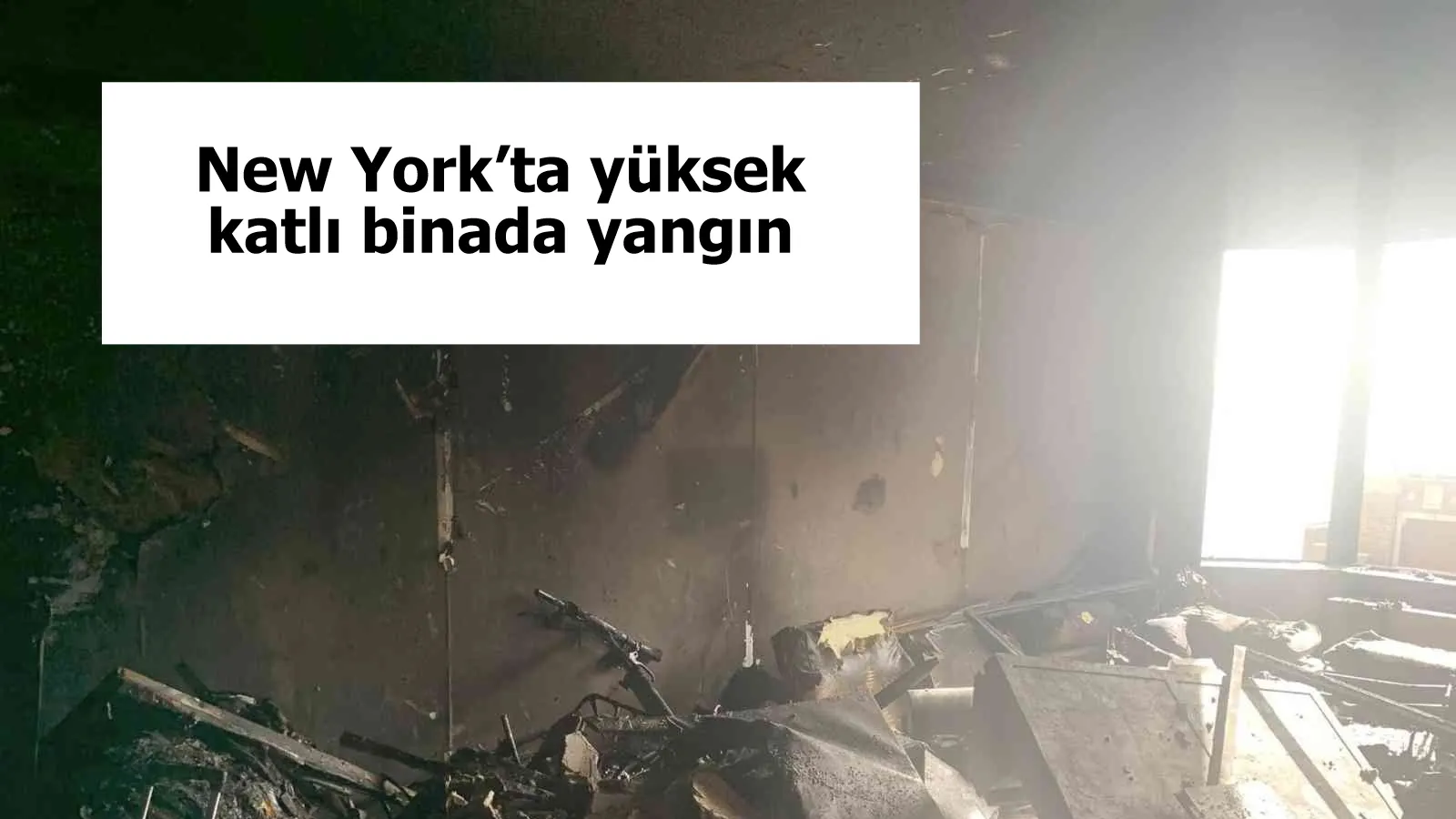 New York’ta yüksek katlı binada yangın