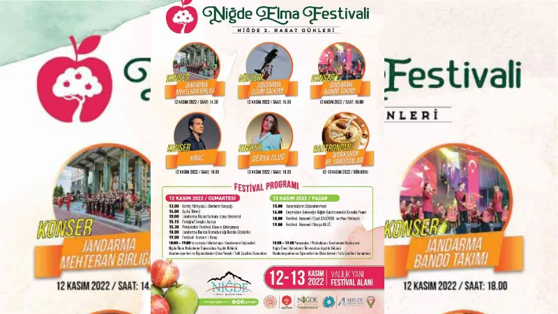 Elma Festivalinde Niğde’ye yıldız yağacak