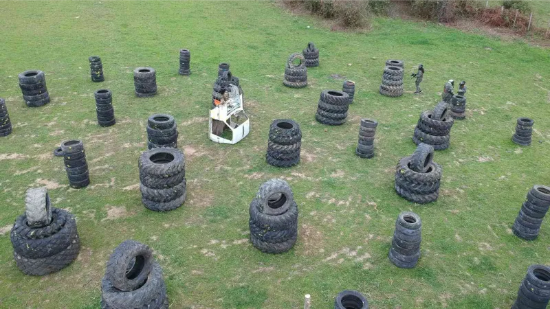 Sinop’ta üniversite öğrencilerinden paint ball maçı