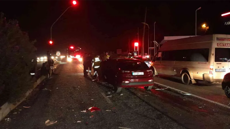 Aydın’da zincirleme trafik kazası: 5 yaralı