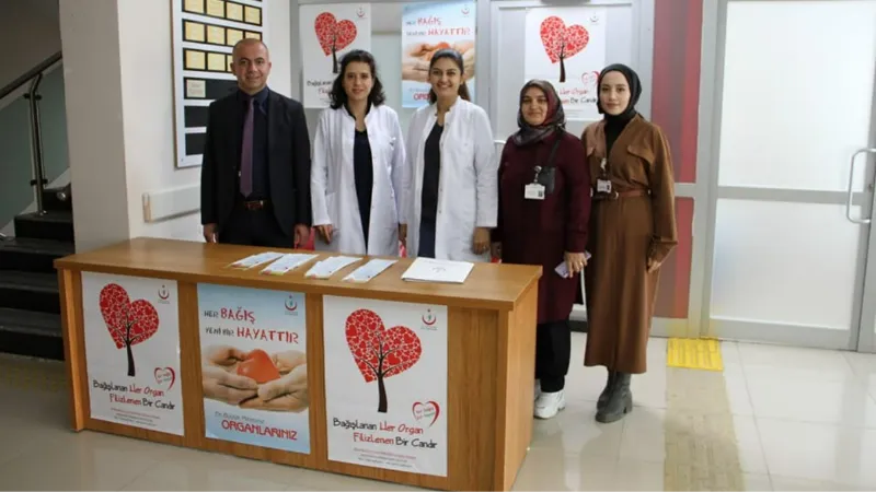 Hastanede organ bağış standı kuruldu