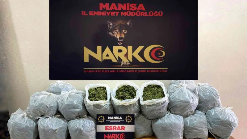 Manisa polisinden 2 ilde uyuşturucu operasyonu: 72 kilo esrar ele geçirildi, 3 kişi tutuklandı