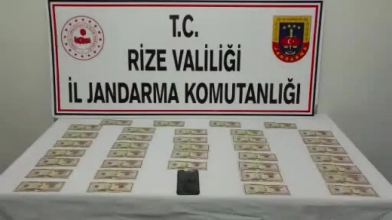 Rize’de ’sahte dolar’ operasyonu: 1 gözaltı