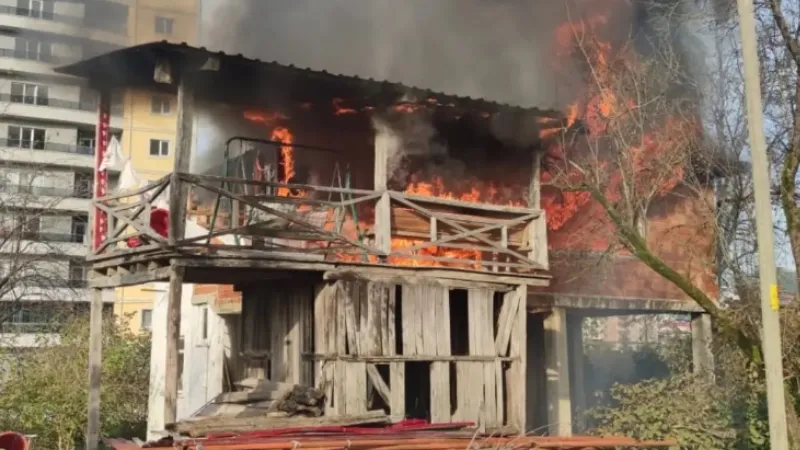 Artvin’de evde çıkan yangın paniğe neden oldu