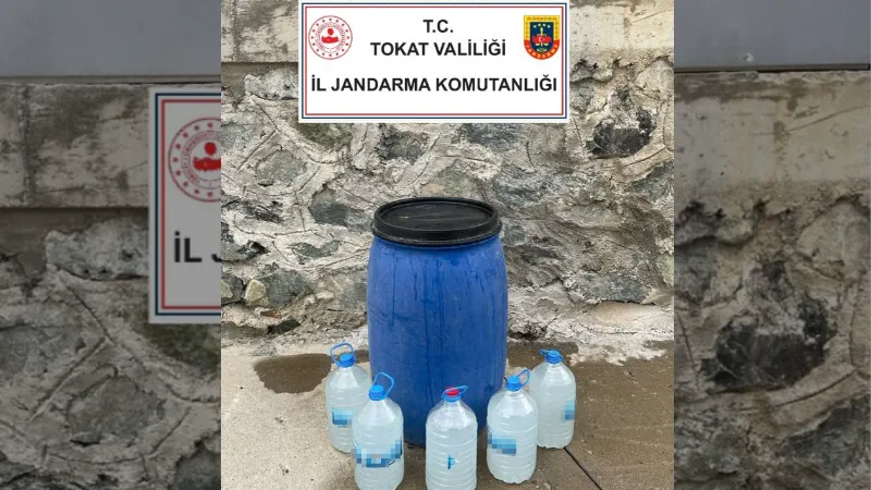 Tokat’ta sahte içki operasyonu: 2 gözaltı