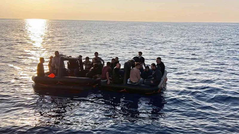 Dalaman’da 63 düzensiz göçmen kurtarıldı