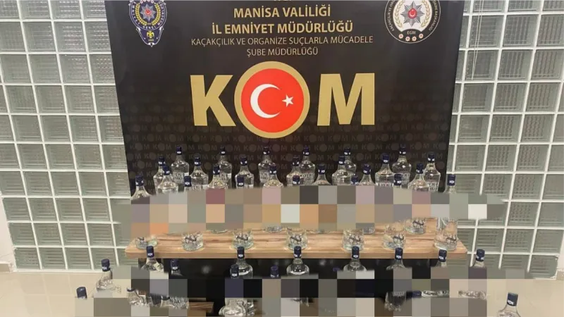 Manisa’ya sahte rakı sokmaya çalışırken yakalandı