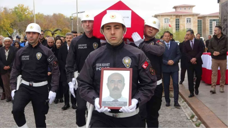 Hayatını kaybeden polis memuru için tören düzenlendi