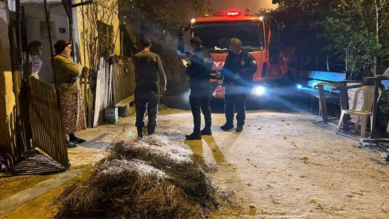 Ordu’da samanlık yangını