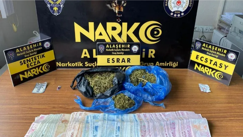Alaşehir’de uyuşturucu operasyonu