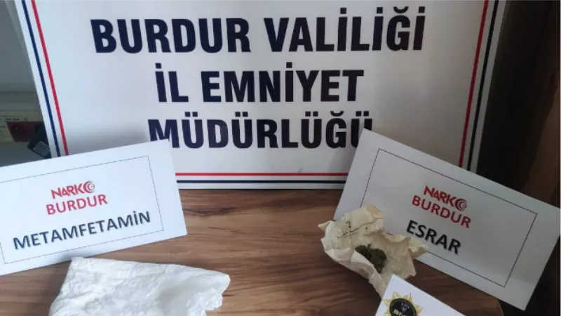 Burdur’da uyuşturucu operasyonuna 1 tutuklama