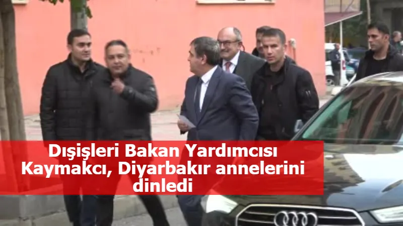 Dışişleri Bakan Yardımcısı Kaymakcı, Diyarbakır annelerini dinledi