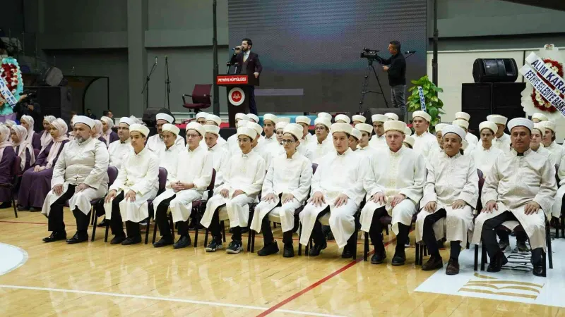 Fethiye’de hafızlar belgelerini düzenlenen tören ile aldı