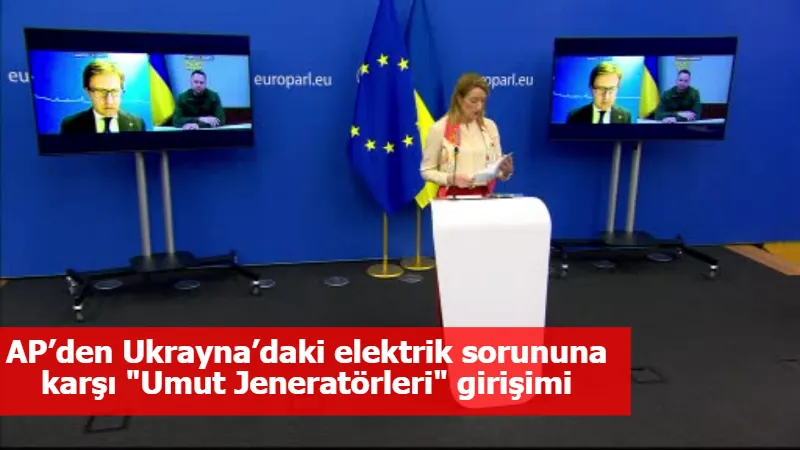 AP’den Ukrayna’daki elektrik sorununa karşı "Umut Jeneratörleri" girişimi