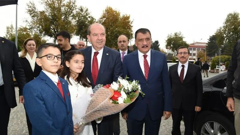 KKTC Cumhurbaşkanı Ersin Tatar’a Malatya’da sıcak karşılama