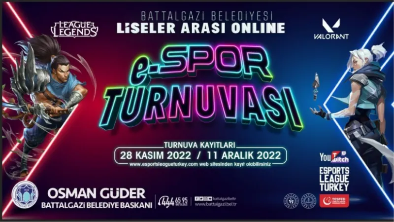 Battalgazi’de ödüllü e-spor turnuvası