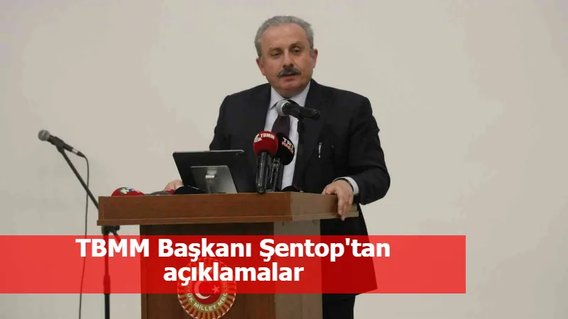 TBMM Başkanı Şentop'tan açıklamalar