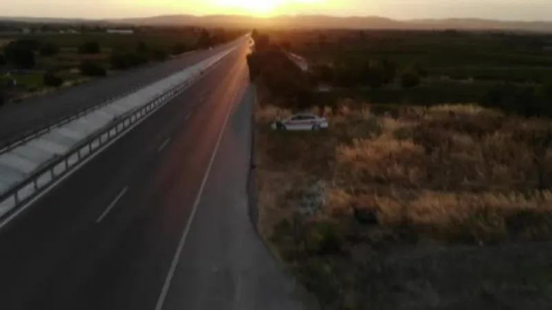 Dron ile çekilen gün batımı hayran bıraktı