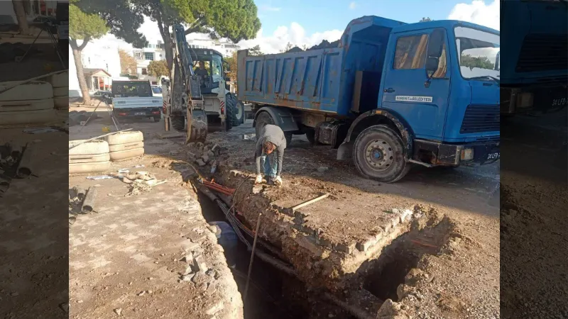 Edremit Belediyesi sorunsuz bir alt yapı için 7/24  çalışıyor