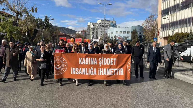 Kadına yönelik şiddete ’dur’ demek için yürüdüler