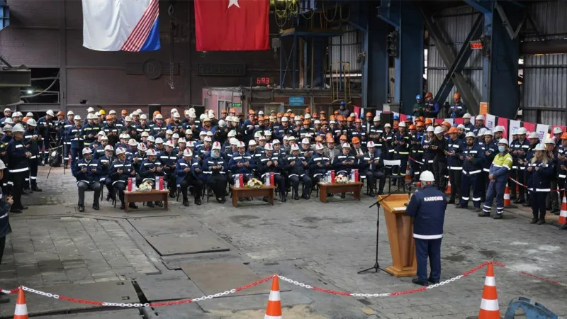 KARDEMİR’de yenilenen yüksek fırın devreye alındı