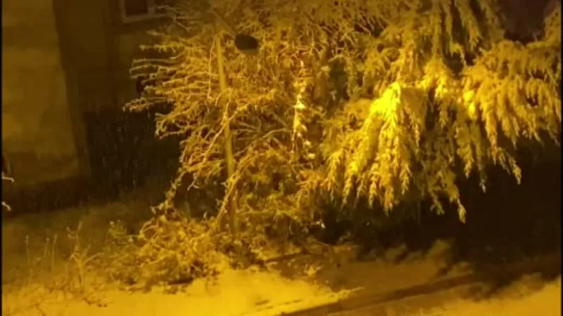 Yozgat’ta mevsimin ilk karı yağdı