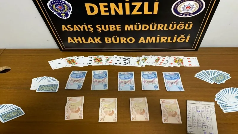 Denizli’de kumar ve fuhuş operasyonunda 11 kişi yakalandı