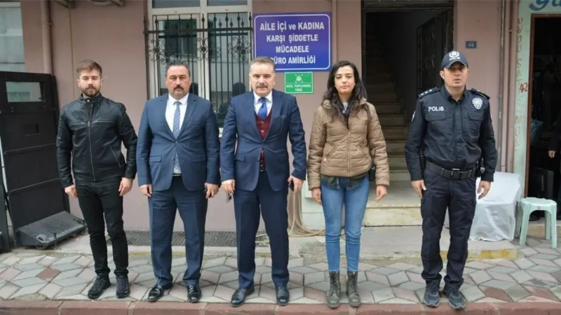 Kaymakam Odabaş, Aile İçi ve Kadına Karşı Şiddetle Mücadele Büro Amirliği’ni ziyaret etti