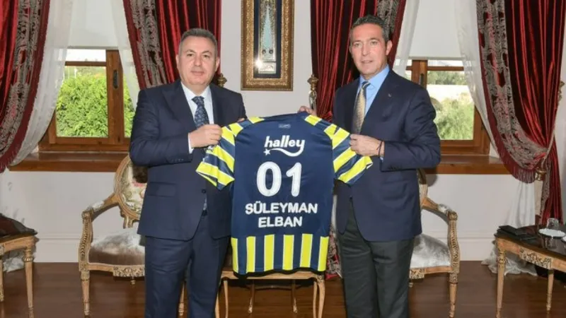 Ali Koç’tan Vali Elban’a Fenerbahçe forması