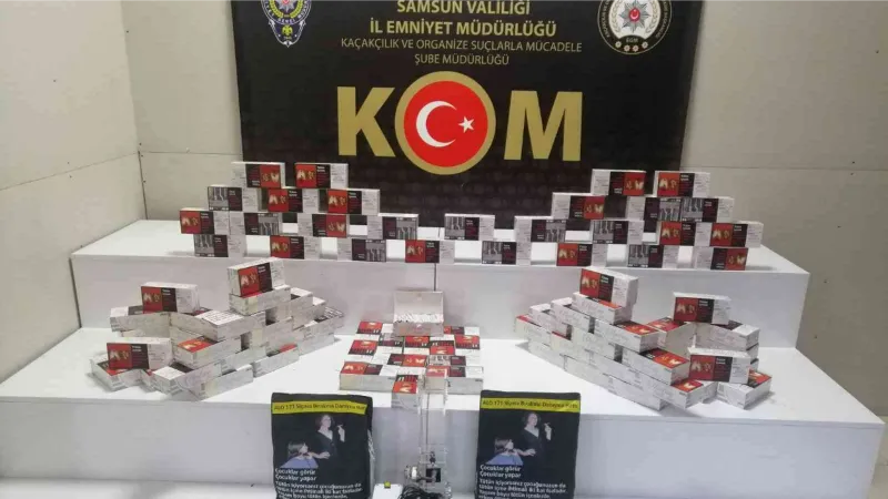 Samsun’da 19 bin dal makaron ele geçirildi