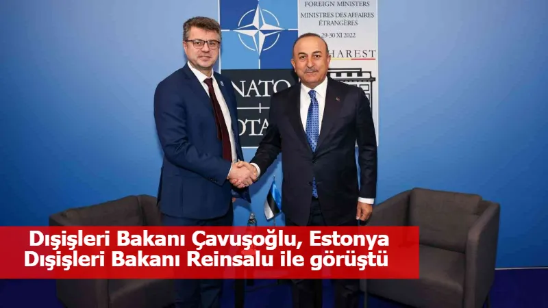 Dışişleri Bakanı Çavuşoğlu, Estonya Dışişleri Bakanı Reinsalu ile görüştü