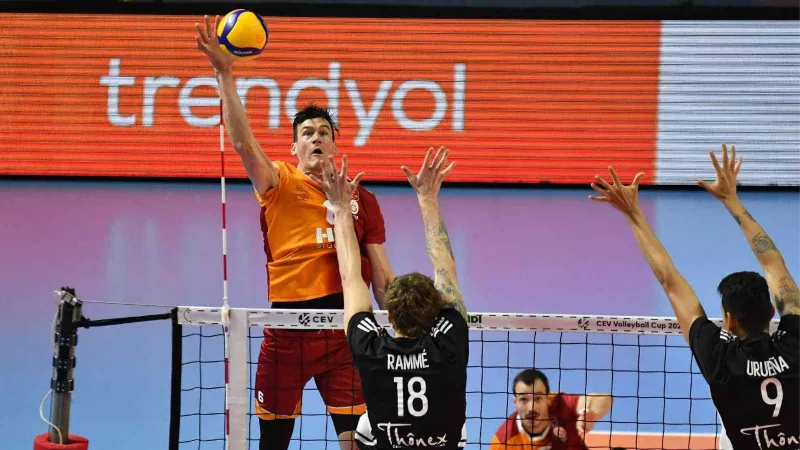 CEV Kupası: Galatasaray HDI Sigorta: 2 - Chenois Geneve: 3