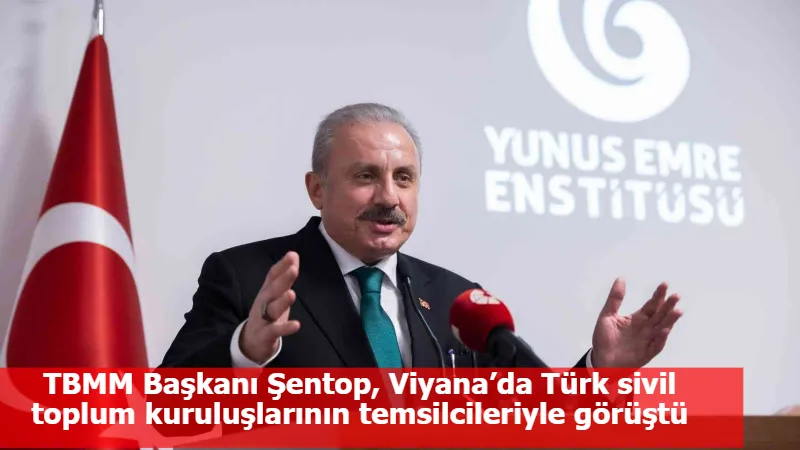 TBMM Başkanı Şentop, Viyana’da Türk sivil toplum kuruluşlarının temsilcileriyle görüştü