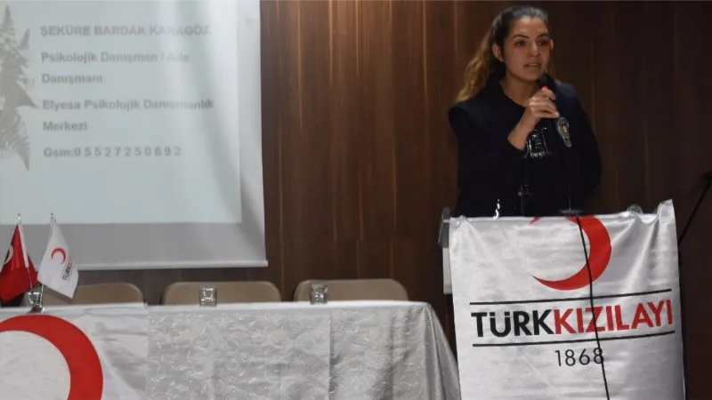 Kızılay’dan ’Kadına şiddet ve çocuk istismarına hayır’ konferansı