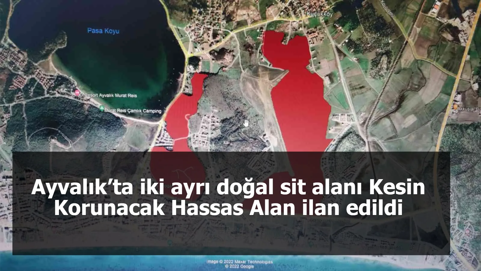 Ayvalık’ta iki ayrı doğal sit alanı Kesin Korunacak Hassas Alan ilan edildi